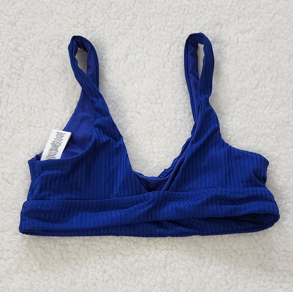 New!Vitamin A Sienna High Waist Full Cut Bottom,Eco-Rib Sienna Banded Bikini Top - Picture 7 of 12